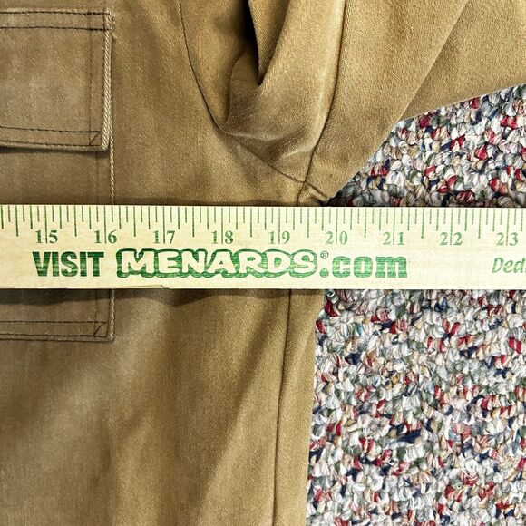 VTG 70s Van Heusen Men's Camel Tan Brushed Twill 2 Piece Leisure Suit Size 38 - Picture 14 of 15